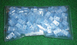 Blue Insulated 600V Flag Female 6.4mm Spade Terminals (Pkt 100) # 3-520133-2-100