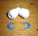 Fridge 1/4" Rightangled Water Hose Coupling / Joiner - Part # B07H2TR3LQ-2R