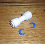 Fridge 1/4" Water Hose Coupling / Joiner - Part # B07H2TR3LQ-2S