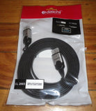 3metre Black Flat HDMI Male to Male High Speed Connecting Cable - Part # CL2003