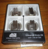 Handy Gas or Electric Stove Chrome Control Knob Kit (Pkt 4) - Part No. UK-55C4