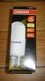 Osram LED Warm White Stick Globe 12Watt ES E27 1300-lumens - Part # 128828