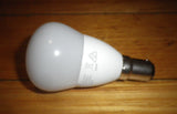 Philips LED Warm White Globe 5Watt SBC Fancy Round (Pkt 2) - Part # 322530