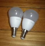 Philips LED Cool Daylight Globe 5Watt SES Fancy Round (Pkt 2) - Part # 322578
