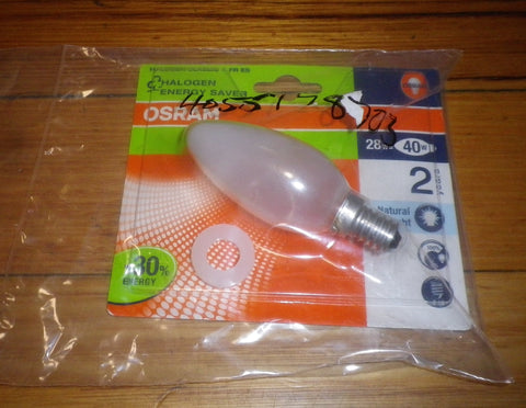 Chef, Westinghouse Rangehood 28W SES Candle Halogen Globe & Washer Kit. # 4055178703