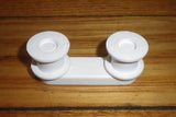 SMEG Dishwasher White Upper Basket Rail Guide Roller Assy - Part # 698411201