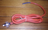 Heavy Duty Mains Power Lead - Orange 2wire 3metre Mains Plug to Bare Wires - Part # CR310-2HD-OR