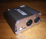 48Volt Phantom Power Adaptor for Condensor Microphones - Part # GM48V-T1