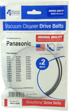 Panasonic Vacuum Cleaner Agitator Drive Belts (Pkt 2) - Part # PPP116