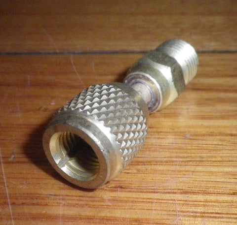 R410A 1/4 - 5/16SAE Vacuum Pump & Gauge Adaptor - Part # QC-05M