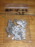 Bare Uninsulated Female 4.8mm Spade Terminals (Pkt 25) - Part # QCB1.25-4.8-25