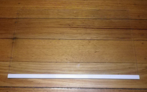 Used Inalto, Midea Glass Fridge Shelf 436mm x 268mm - Part # SP11422
