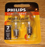 Night Light Globe 7Watt 240V E12 Miniature Pilot (Pkt 2) - Part # 079271