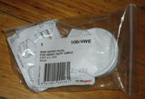 HPM White 3pin 20Amp 240V Side Entry Mains Plug Top - Part # 106-4WE, 106/4WE