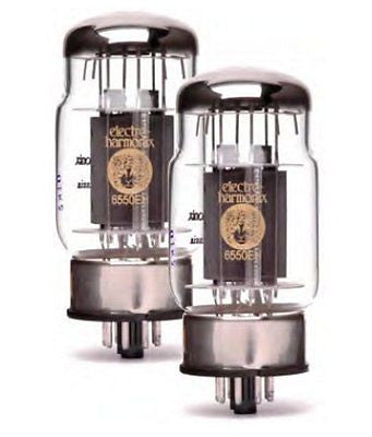 ElectroHarmix Platinum Matched Pair 6550 Audio Output Valves - Part # 6550EHPL