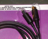 1.0metre Optical Fibre Toslink & SVHS Interconnect Lead - Part # OPTO321