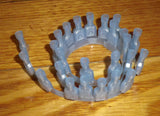 Blue Insulated 600V Female 6.4mm Spade Terminals (Pkt 100) # 3-350819-2-100