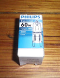 Philips 60Watt 240Volt Frosted Halogen Wedge Globe with G9 Base - Part # 422063