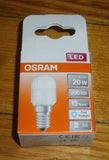 Osram LED Cool White Fridge Globe 2.3Watt SES Miniature Pilot - Part # 432789