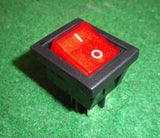 8Amp Red Illuminated DPST Rocker Switch - Part # A31H