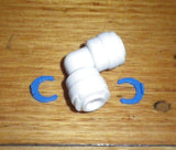 Fridge 1/4" Rightangled Water Hose Coupling / Joiner - Part # B07H2TR3LQ-2R