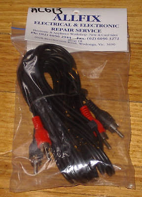 Audio Lead - 2 X RCA Plugs to 2 X RCA Plugs 3mtr - Part # AL613