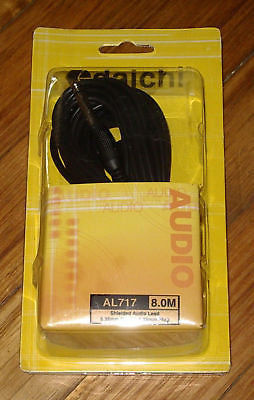 Audio Lead - Mono 6.5mm Plug - Mono 6.5mm Plug 8m - Part # AL717