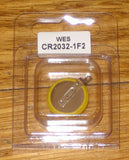 CR2032-1F2 3Volt Lithium Battery with Horizontal Solder Tags