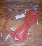 Heavy Duty Mains Power Lead - Orange 3wire 3metre Mains Plug to Bare Wires - Part # CR310-3HD