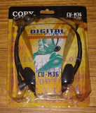 Coby Digital Open-Air Stereo Headphones with Boom Microphone - Part # CVM36