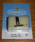 Sonotone 9TA, HMV HV17D Compatible Turntable Stylus - Part # D332SR/78