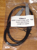 0.5metre Black HDMI Male to Male High Speed Connecting Cable - Part # HDMIe0.5