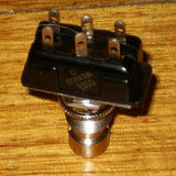 Carling DPDT Chrome Heavy Duty Foot Switch - Part No. SWP316