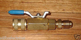 R410A 1/4-5/16 Adaptor & Shutoff Valve - Part No. RF498