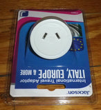 Jackson Australian/NZ to Europe Travel Plug Adaptor - Part # PTA8815