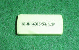 Prismatic NiMH 600mAh Rechargeable Battery - Part # RB602