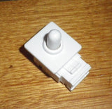 Single Button Square Fridge Light Switch - Part # RF030C, DS-11