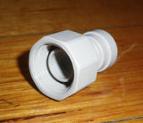 Fridge Water Connection Adaptor 1/2" BSP to 1/4" Water Hose - Part # RF298