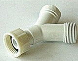 3/4" BSP Tap Y-Adaptor - Connect 2 Hoses to 1 Tap - Part # UNI045