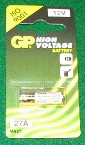 GP27A 12Volt Single Cell Alkaline Battery